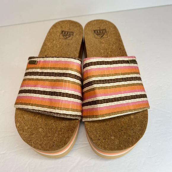 Reef Womens Scout Hi Threads in Smoothie Stripe Sz 11M Tried in only. No box - Picture 4 of 10